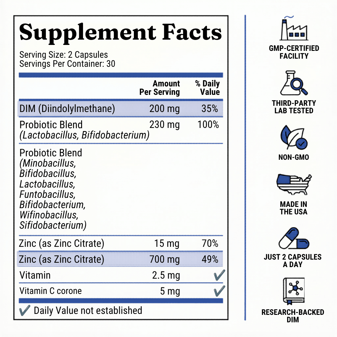 Coreva Labs Clear 3 - Hormonal Acne Support Supplement - Coreva Labs USA